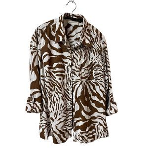 Jones New York Animal Print Top
